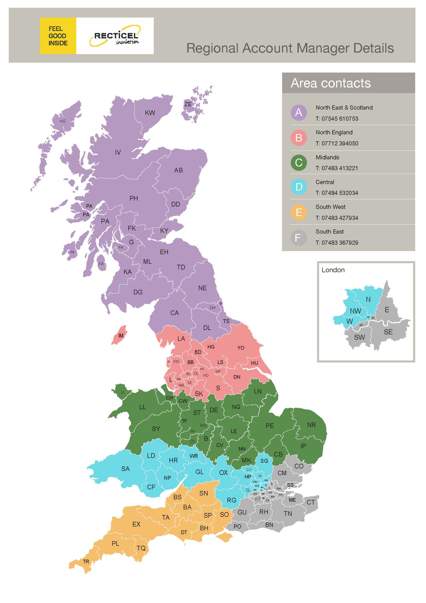 Recticel ASM Map UK